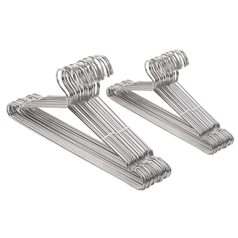 Stainless Steel Cloth Hanger Pack of 10 pcs