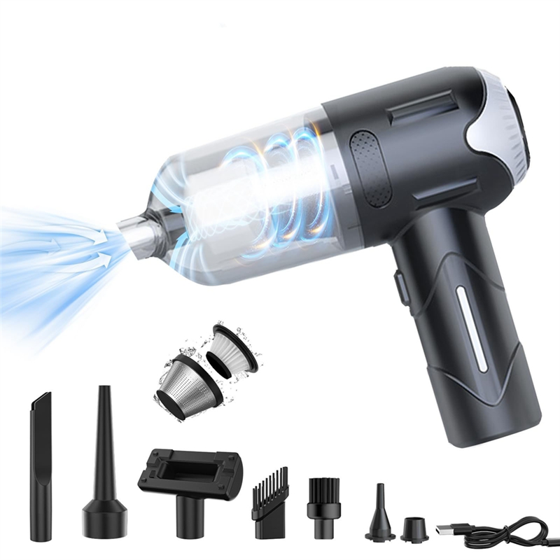 3-In-1 Handheld Vacuum Cleaner Wireless, 8000PA ,USB Rechargeable Portable Light Weight Mini Vacuum Cleaner Replacement