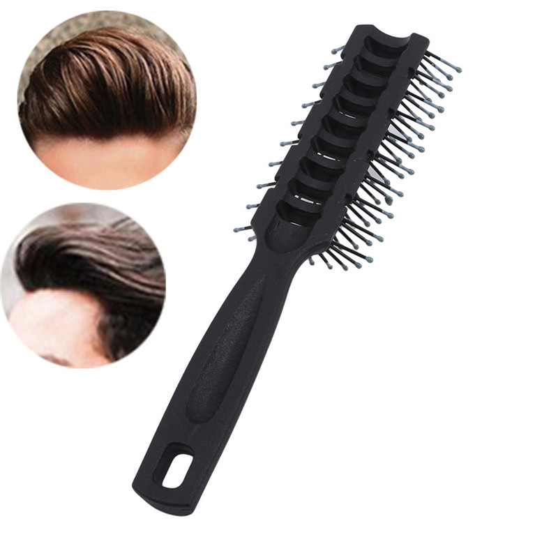 1pc Ribbed Comb for Men Boy Fluffy Hair Brush Salon Hairdressing Comb Massage Ribs Hair Comb Scalp Barber Hair Styling Hair Comb