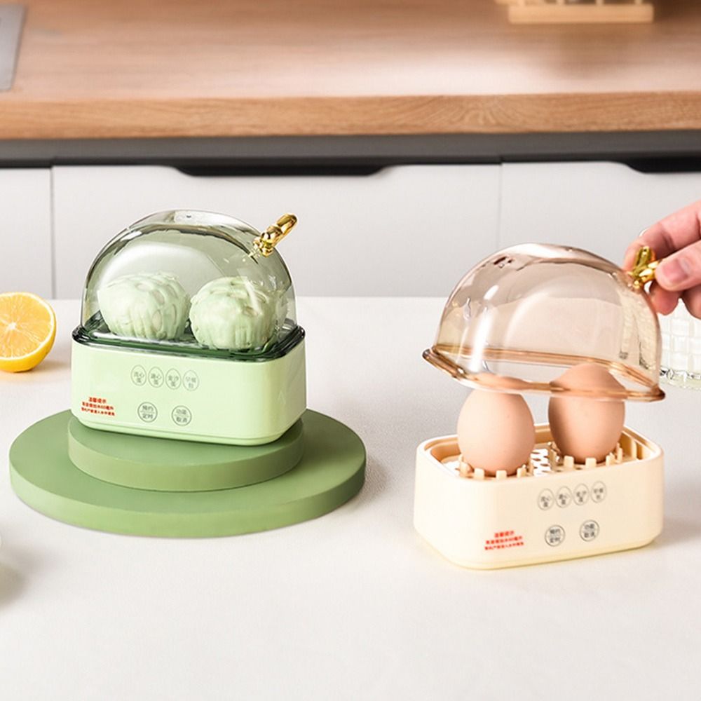 Portable Egg Poacher Electric Egg Boiler Food Steamer Automatic Power Off Egg Steamer Maker MultiFunction Mini Breakfast Machine Home Kitchen