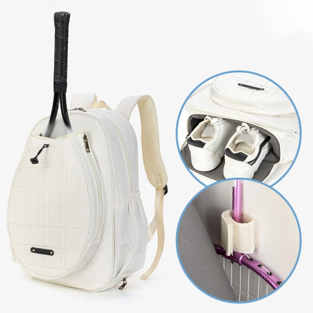 High Quality Large Capacity Tennis Racket Backpack Solid Color Handheld Sports Bag Waterproof Badminton Bag