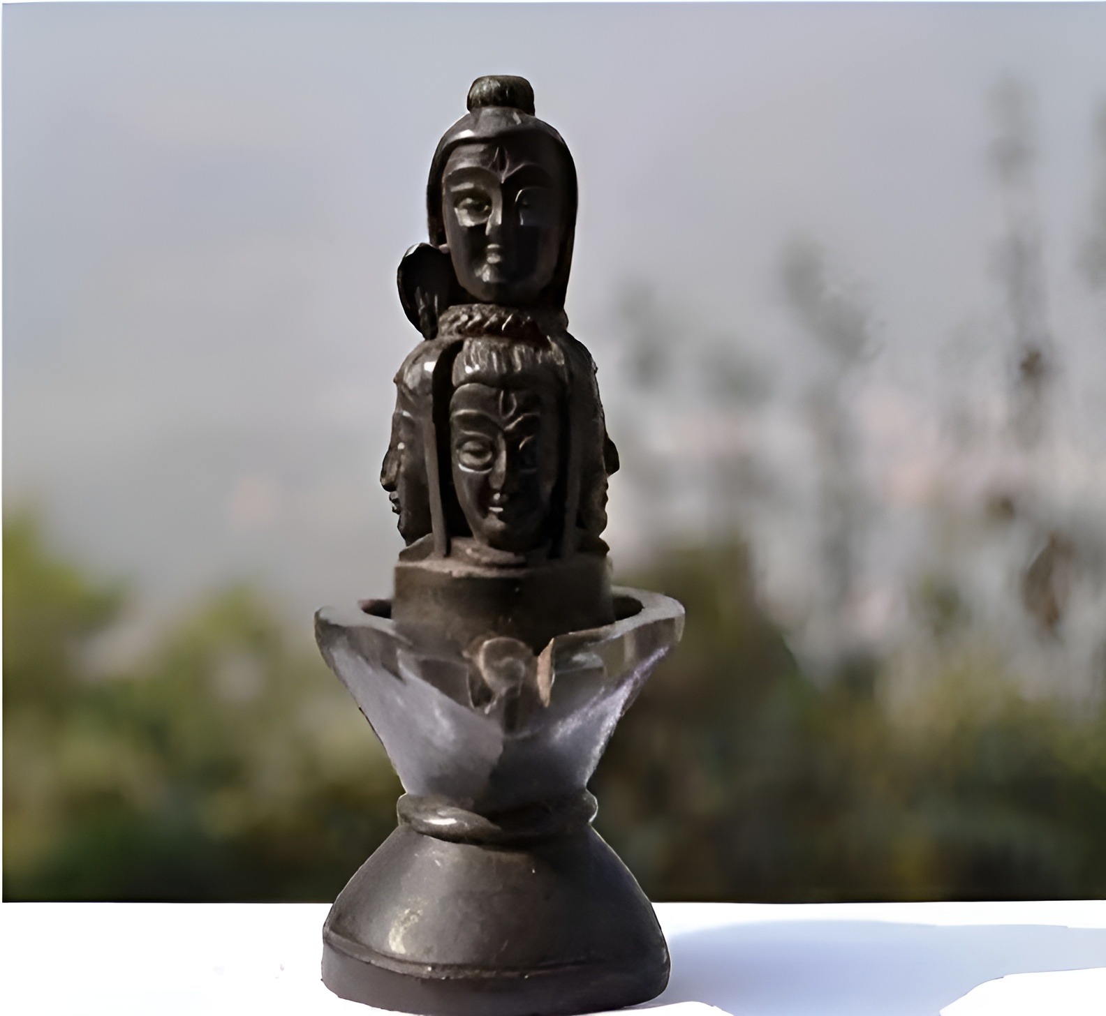 Unbreakable 5 Faces Panchmukhi Lord Shiva Statue Murti Lingam for Puja and Vastu Dosh Niwaran - Shiva Lingam