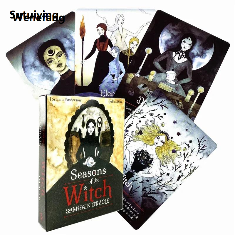Wenefang Sutuiying Seasons of the Witch Oracle Oards Samhain Oracle Hot Sell Profesional 2025 New Rider Tarot Cards For Divination Tarot Deck Board games