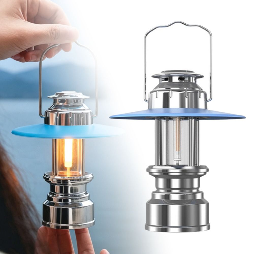 Tent Retro Style Horse Lantern Portable Rechargeable Emergency Lamp LED Bright Atmosphere Lighting Travel