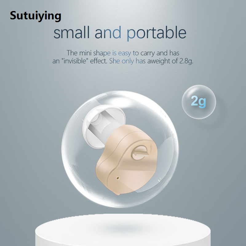 Sutuiying 1PC Hearing Aid CIC Type With Easy LR41 Battery Personal Listen New style Up Electronic Ear Sound Amplifier For The Elderly Hear Sound