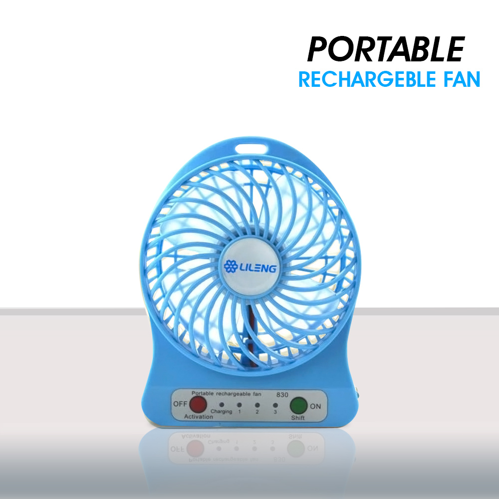 Portable Rechargeable Handy Mini Fan With Three different cooling speed Rechargeable Cooling Fan / By ShopHill