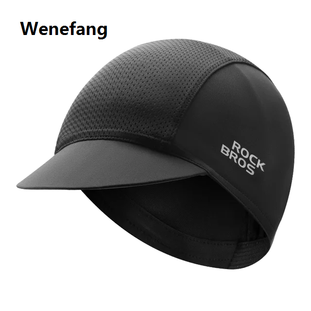 Wenefang ROCKBROS Cycling Caps Polyester Bicycle Quick Dry Sports Hats Summer UV Protection Bike Balaclava Unisex Size Breathable Hat