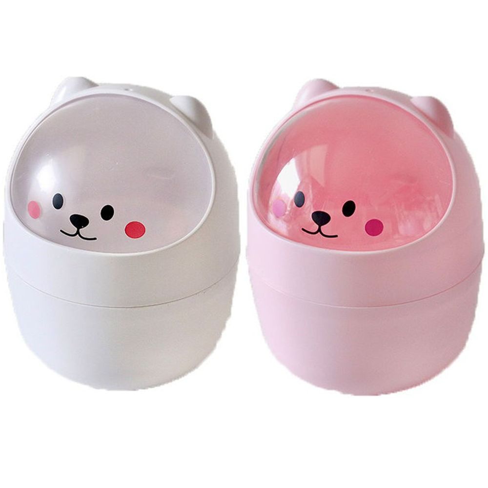 Desktop Decoration Flip Lid Desktop Trash Can Colorful Mini Wastebasket with Lid Waterproof Smudge-proof Small Garbage Can Office,Bedroom,Dorm