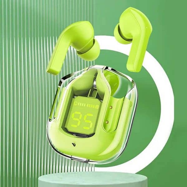 Bluetooth Ultrapods Earbuds, Aceflows ENC Noise Canceling Earbuds, HiFi Dual Stereo Microphone Mini in-Ear Earbuds Touch Control, LED Digital Display