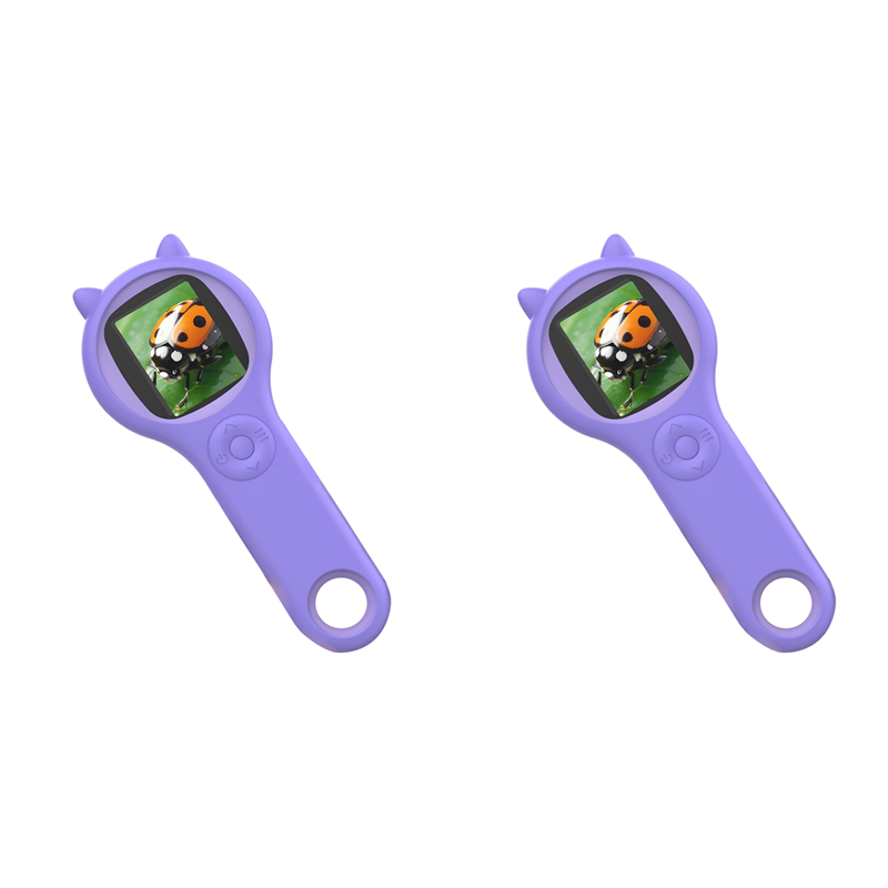 fasdaga 2X Microscope for Kids - Portable Handheld Magnifying Glass Digital Microscope for Kids Educational Science Toys
