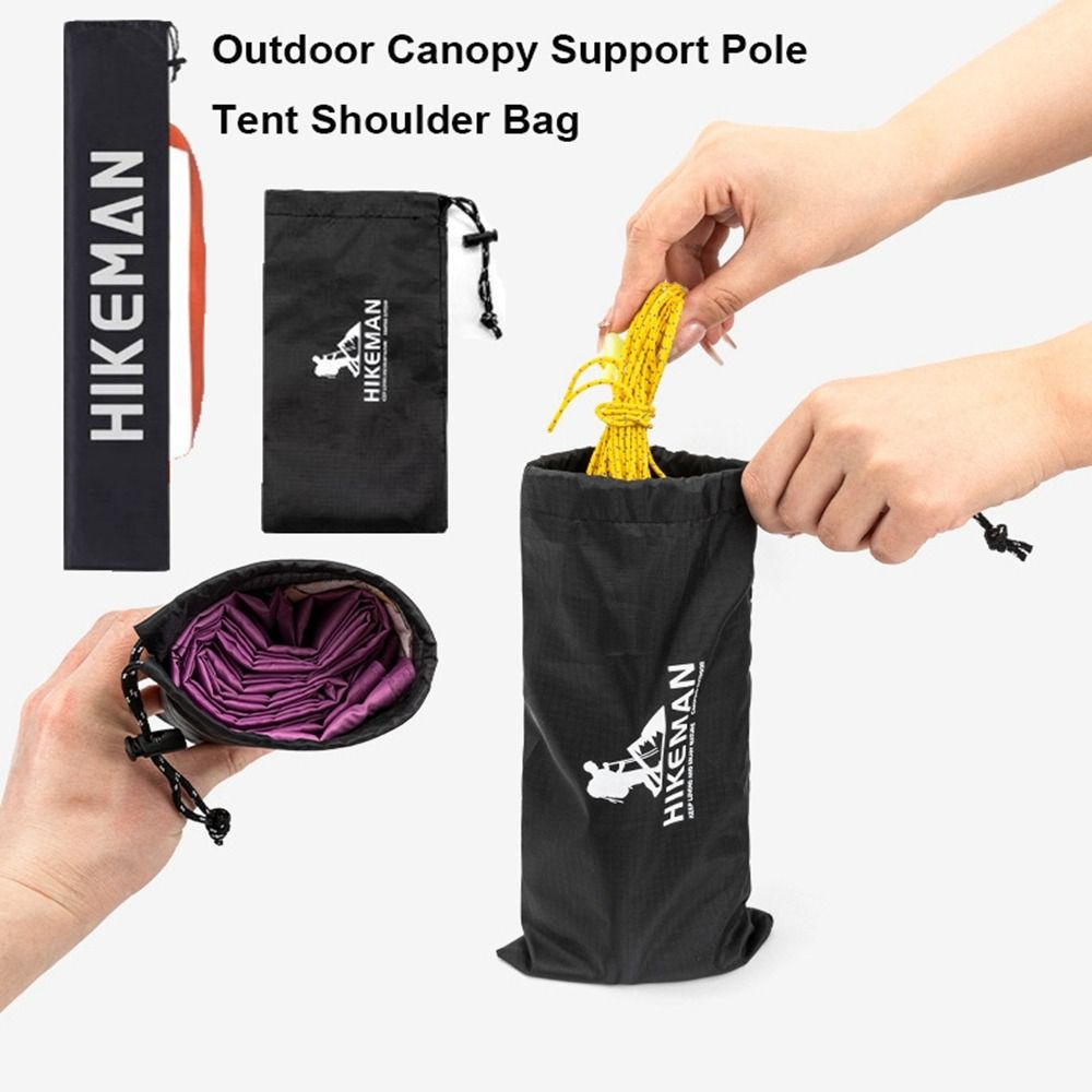 Awning Tent Pole Bag Portable Camping Canopy Pole Storage Bag 600D Oxford Cloth Wear-resistant Camping Accessories