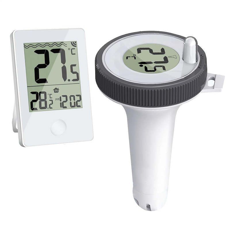 Swimming Pool Thermometer Floating Easy Read, Digital Pool Thermometer for Swimming Pools,Hot Tubs,Small Ponds,Aquariums Easy Install Easy to Use