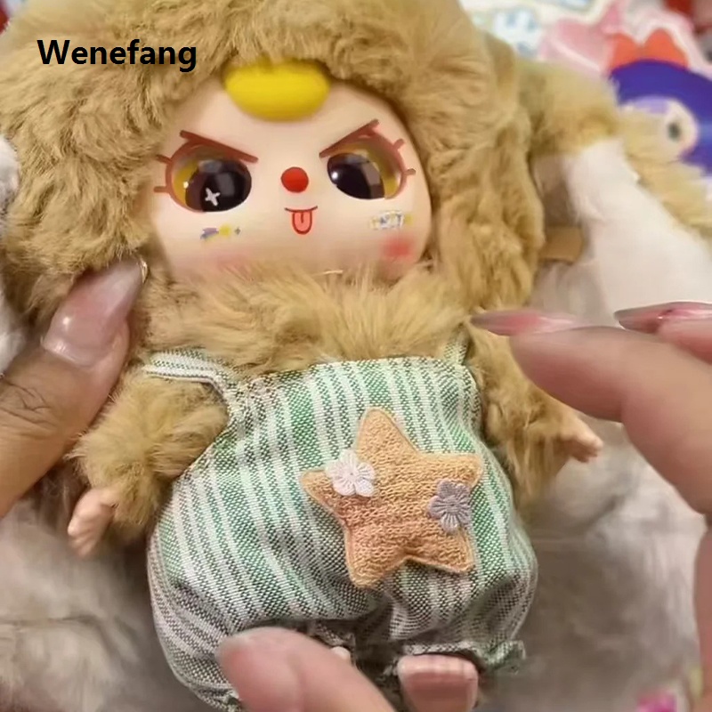 Wenefang Baby Three Macaron Little Rabbit 2nd Generation Blind Box Series Kawaii Plush Toy Diy Dress Up Doll Mystery Box Peripheral Gifts