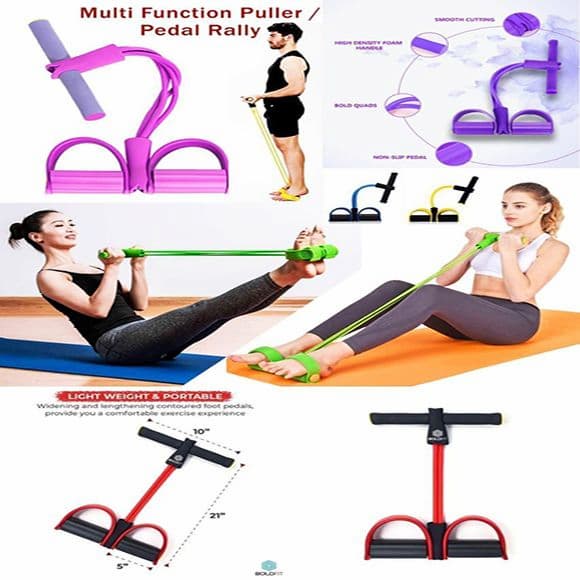 Rubber Tummy Trimmer for Men & Women, Waist Fat Buster, Abs Exercise & Body Toner Equipment for Home & Gym Use