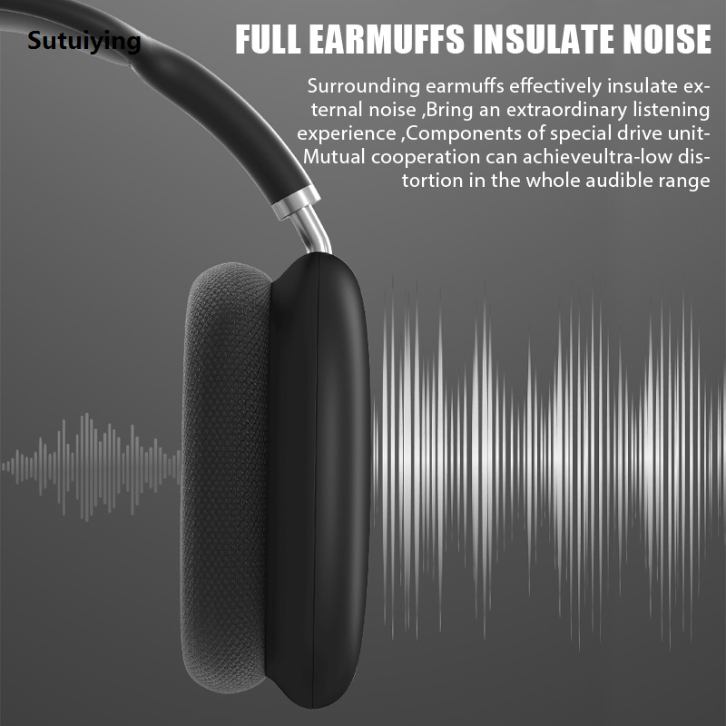 Sutuiying P9 Wireless Bluetooth Earphones Outdoor Sports Noise Cancelling Headset With Mic Over Ear Gaming Headphone For iOS Android Phone