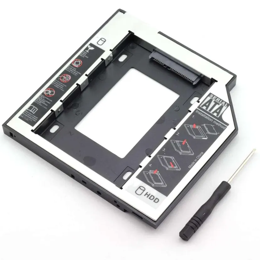 HDD Caddy SATA 9.5MM Second HDD Drive for SSD Upgrade