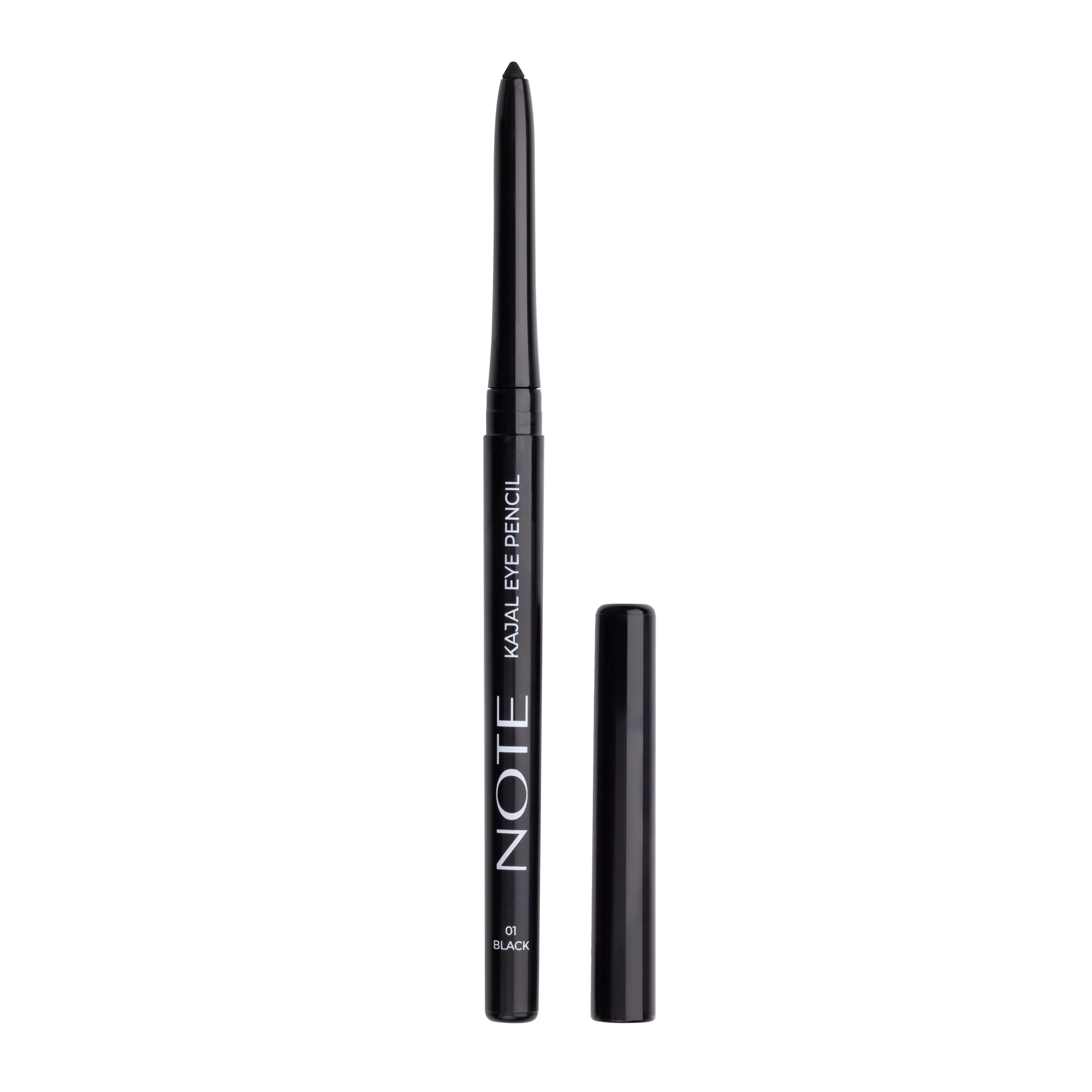 Note Kajal Eye Pencil Precision Eyeliner 1ml | 01 Black | Waterproof | Long Lasting | Extra Black | Retractable