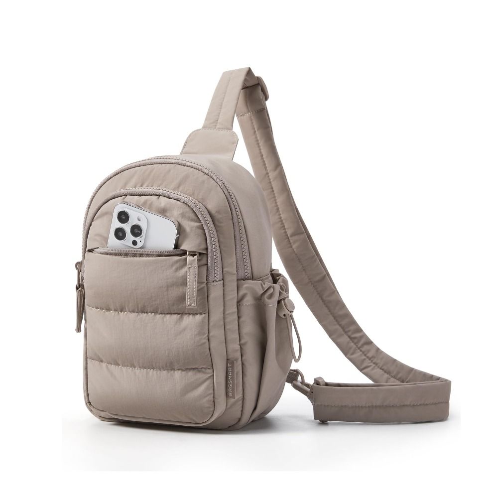 Versatile Multiple Pockets Fluffy Crossbody Bag Soft Portable Chest Bag Lightweight Commuting Bag For Travel Work Shopping Gym Store