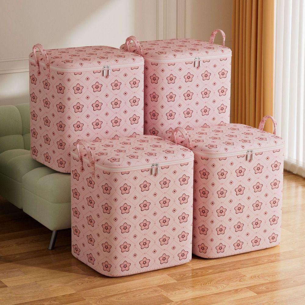 New Daisy Quilt Storage Bag Foldable Portable Wardrobe Sorting Storage Containers Large Capacity with Handles Clothes Organizer Home