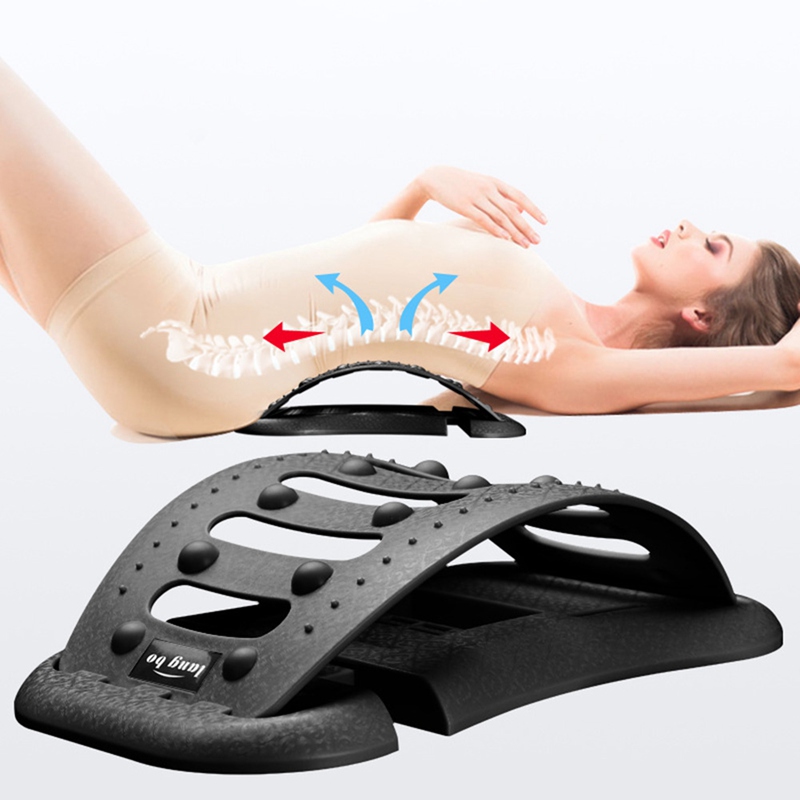 NEW 【Special offer】Bed Home Bulging Cervical Vertebra Waist Back Massager 18 Massage Points Lumbar Massage Neck Masager Effective Lumbar Corrector