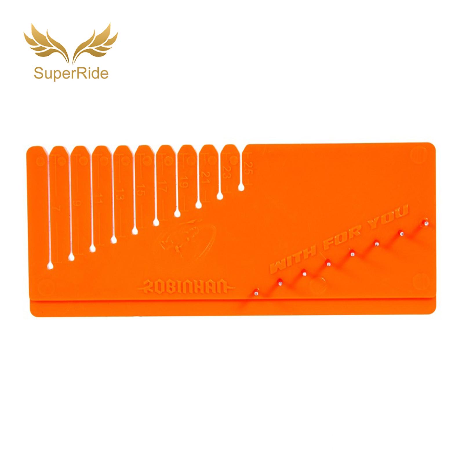 SuperRide Fisher Fish Hair Gauge Portable Carp Fish Hair Gauge Tool for Easy Rig Measuret Line Tighten Essential for Anglers