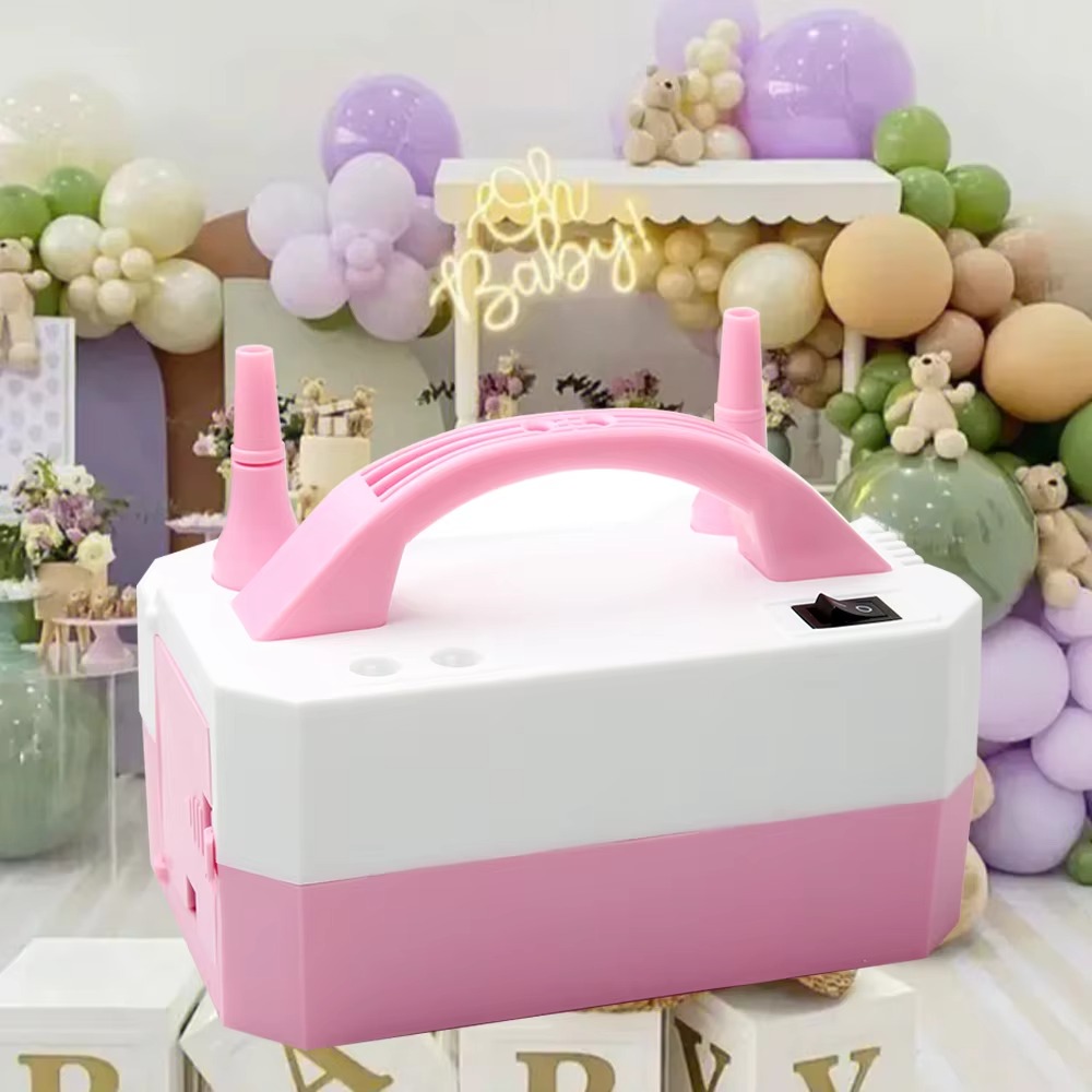Portable High Voltage Electric Balloon Inflator EU Plug Inflatable Electric Air Balls Pump Double Hole Balloon Inflator Pump Wedding Party