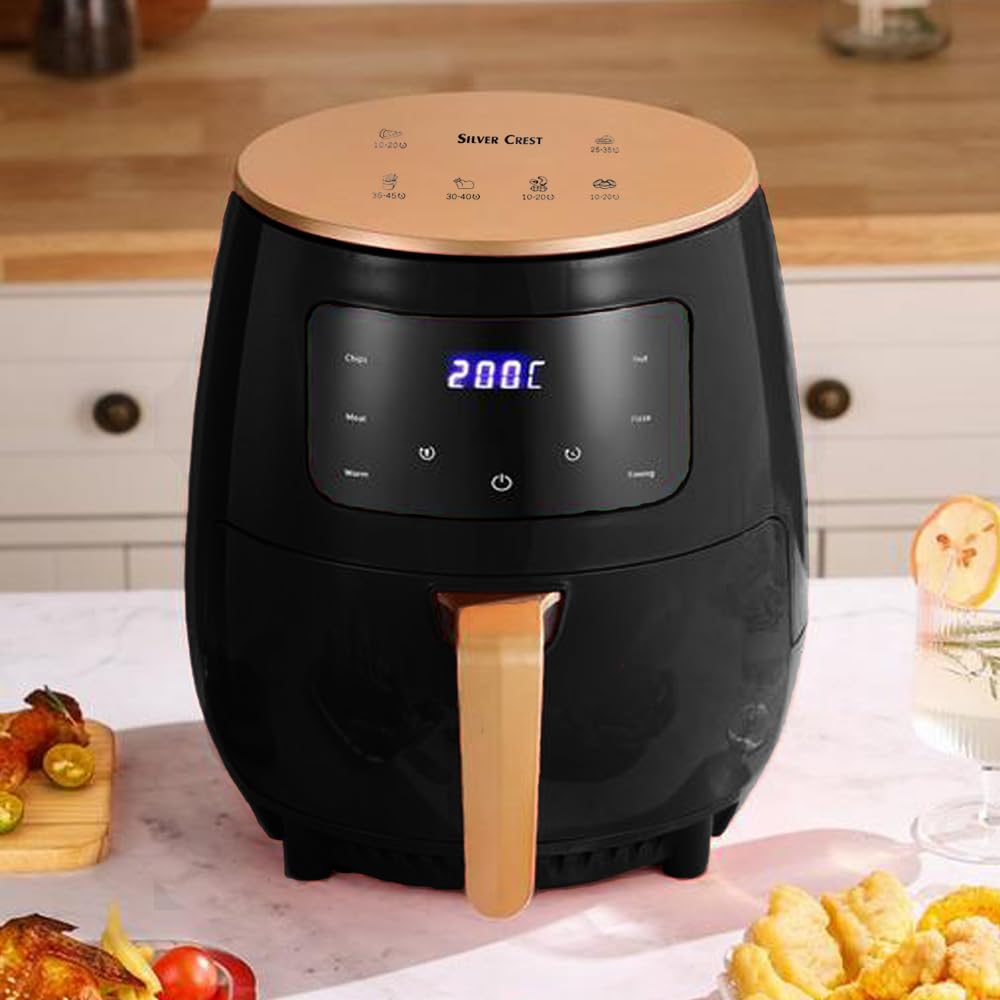 Silver Crest Digital Air Fryer Extra Large Capacity 6Ltr