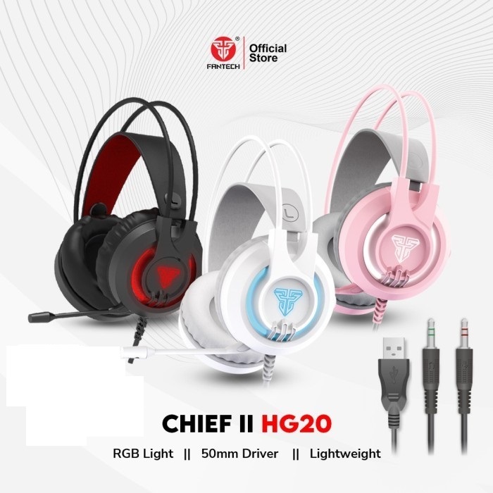 Fantech CHIEF II HG20 RGB Gaming Headset 3.5 Aux