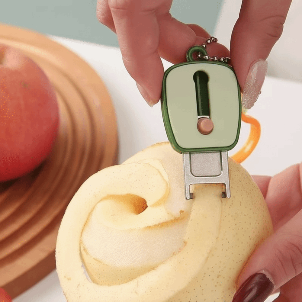 Cute Retractable Design Mini Peeling Tool Foldable Durable Retractable Peeler Peeling Avocado Shape Multi-Functional Peeler Picnic