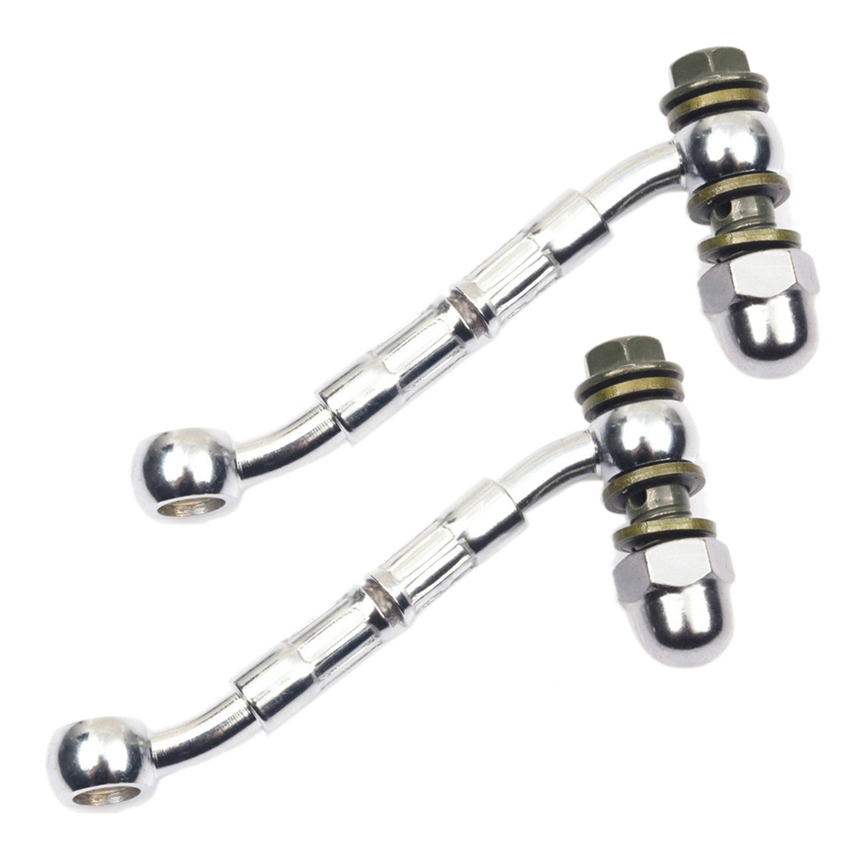 fasdaga 2X Motorcycle Hydraulic Brake Oil Hose Connector Modification Extension Tubing for