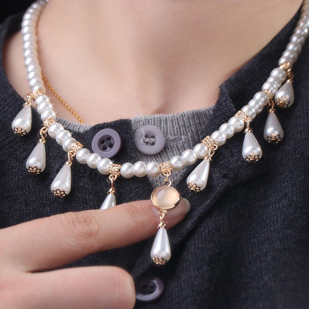 Retro Vintage Chinese Style Necklace Exquisite Hanfu Necklaces Elegant Aesthetic Cheongsam Necklace Jewelry