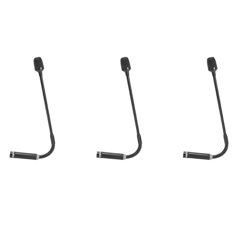 ARELENE 3X Professional Dynamic DJ Microphone for Mixer Dedicated Disc Shouting Microfone KTV Bar Gooseneck DJ Mic