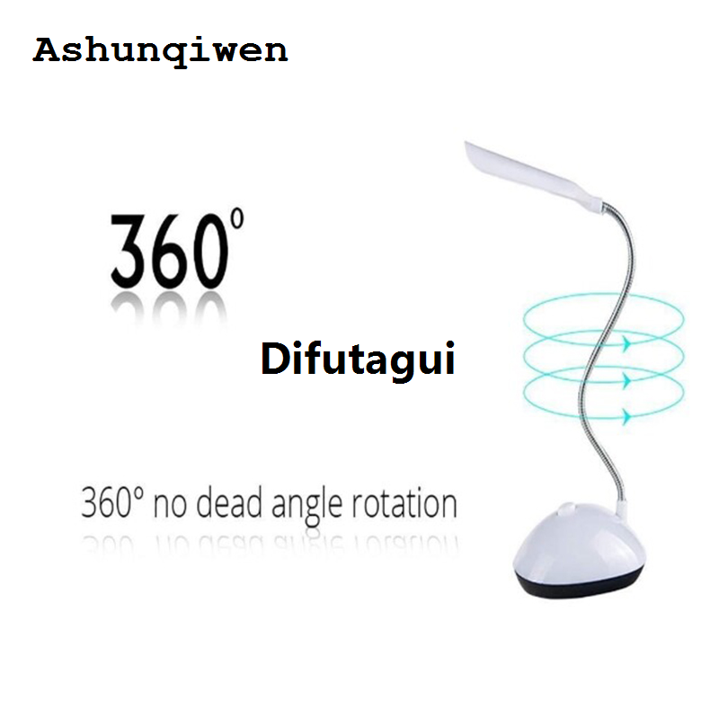 Difutagui Portable LED Reading Desk Light Folding Eye Protection Book Light AAA New Battery Powered Night Lamp Bedroom Bedside Study Travel Lighting