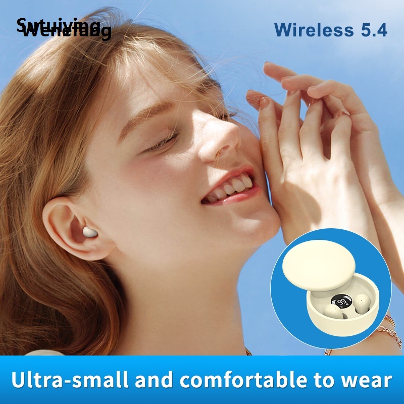 Wenefang Sutuiying true wireless headphones Bluetooth 5.4 Wireless Earphones Small Fifty percent discount Bargain price Earbuds Sleeping Sport Invisible Headp Extra Long Endurance