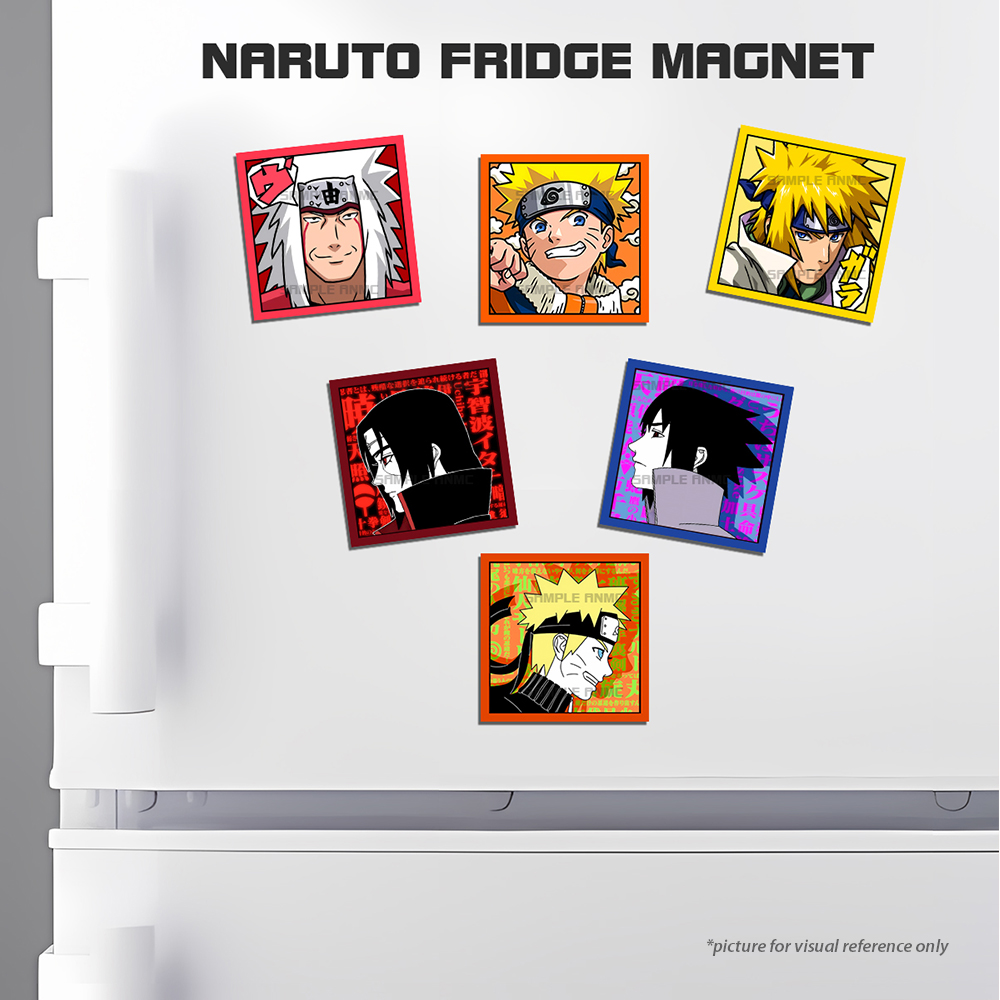 Naruto Anime Collectible Fridge Magnet Uzumaki Naruto Akatsuki Uchiha Itachi Minato Sasuke Jiraiya and Many More for Collection And Gift