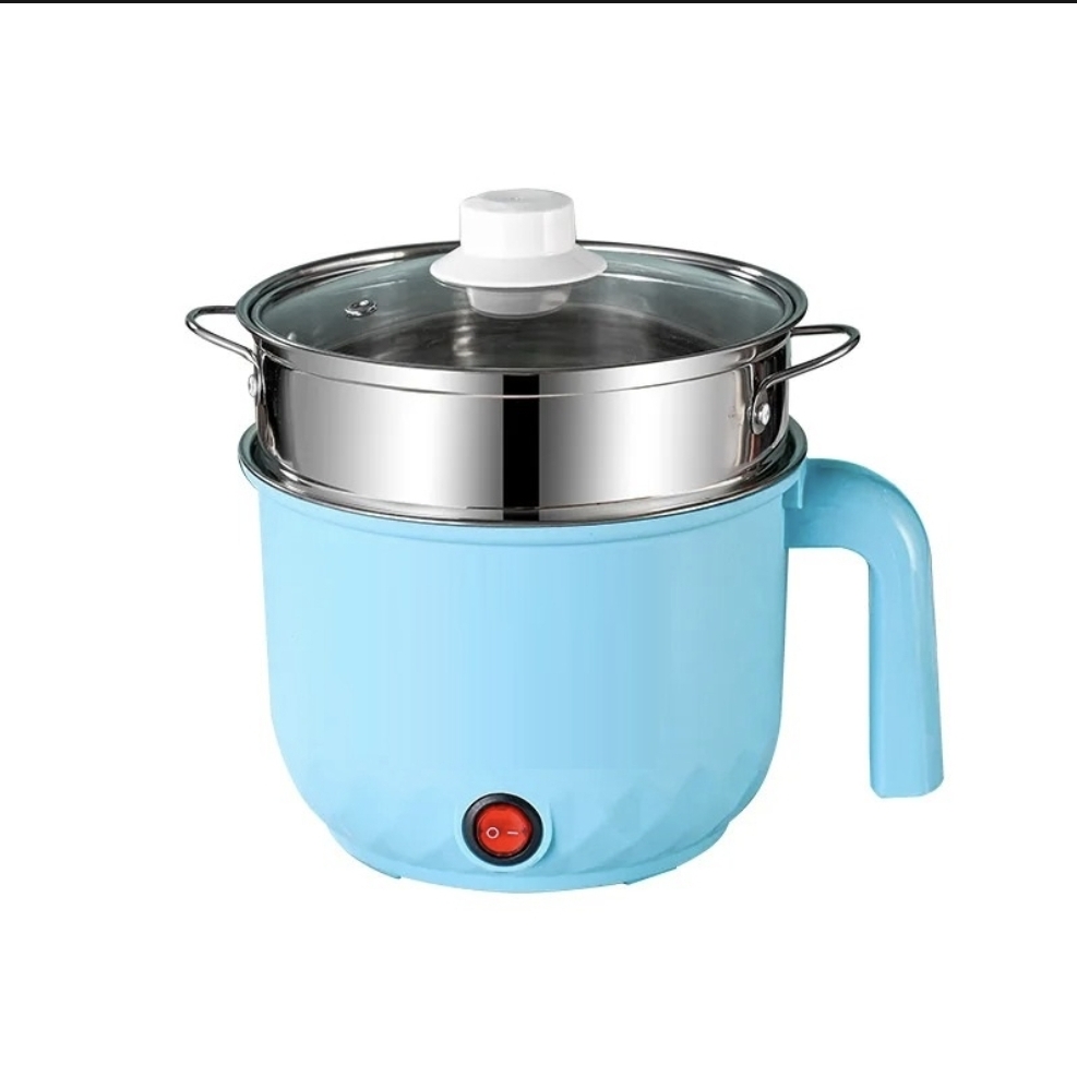 Multifunctional Electric Cooking Pot / Portable Mini Nonstick Electric Hotpot Food Steamer - 450W - 18CM
