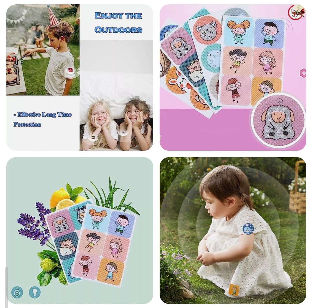 36 Pcs Effective Mosquito Repellant Patches for Kids & Children-Natural Protection