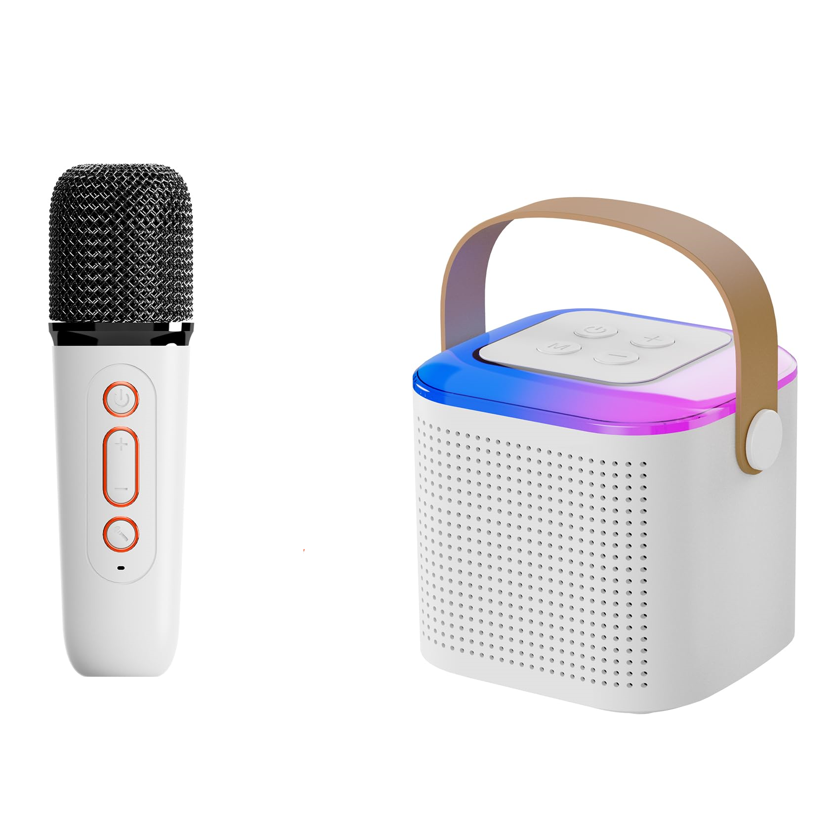 Gift Mini Bluetooth Speaker Microphone Sound Speaker Set for Home Outdoor Entertainment Gift for Kids Family Entertainment (Multi-color)