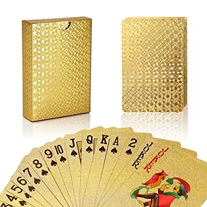Gold Plated Playing Cards (Gold)