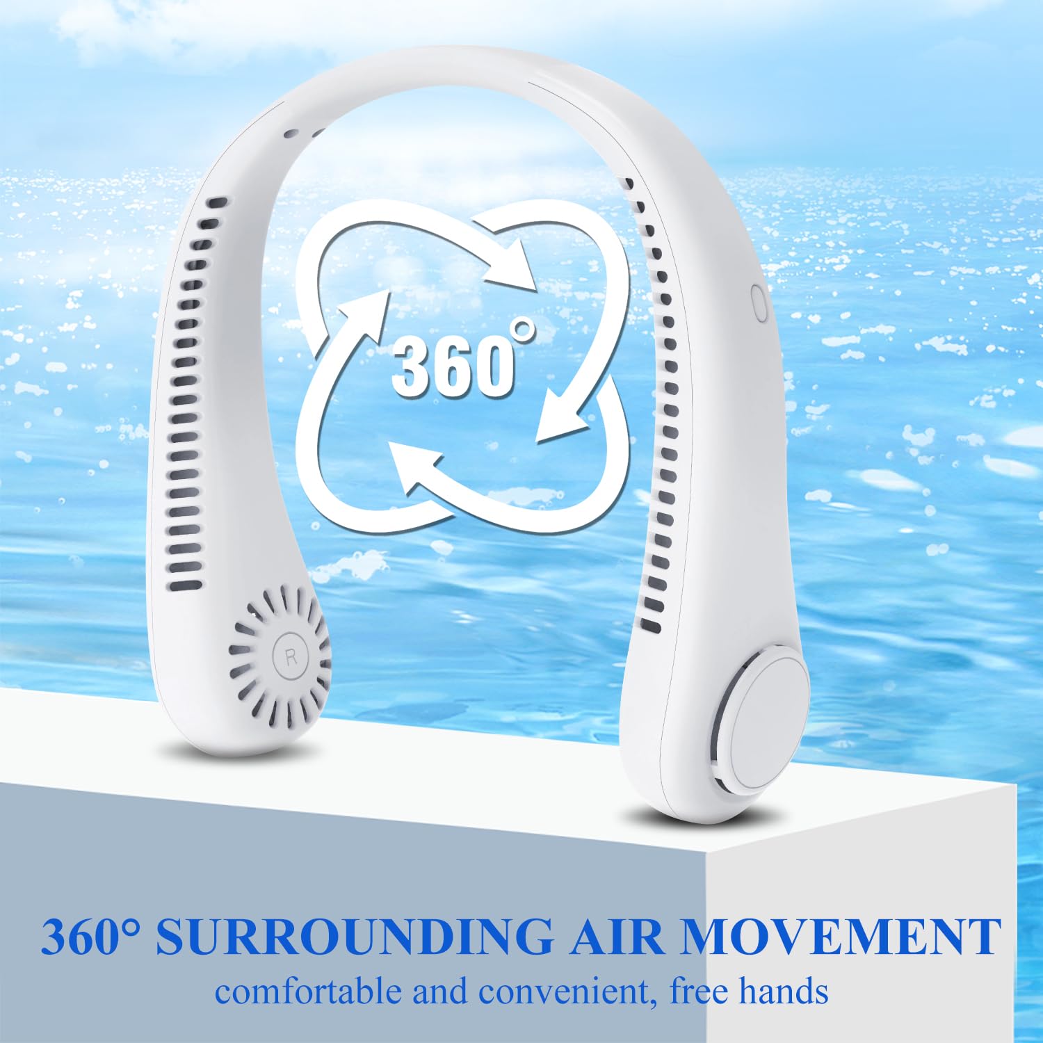 Arctic Air Freedom Personal Air Cooler - Portable 3-Speed Neck Fan