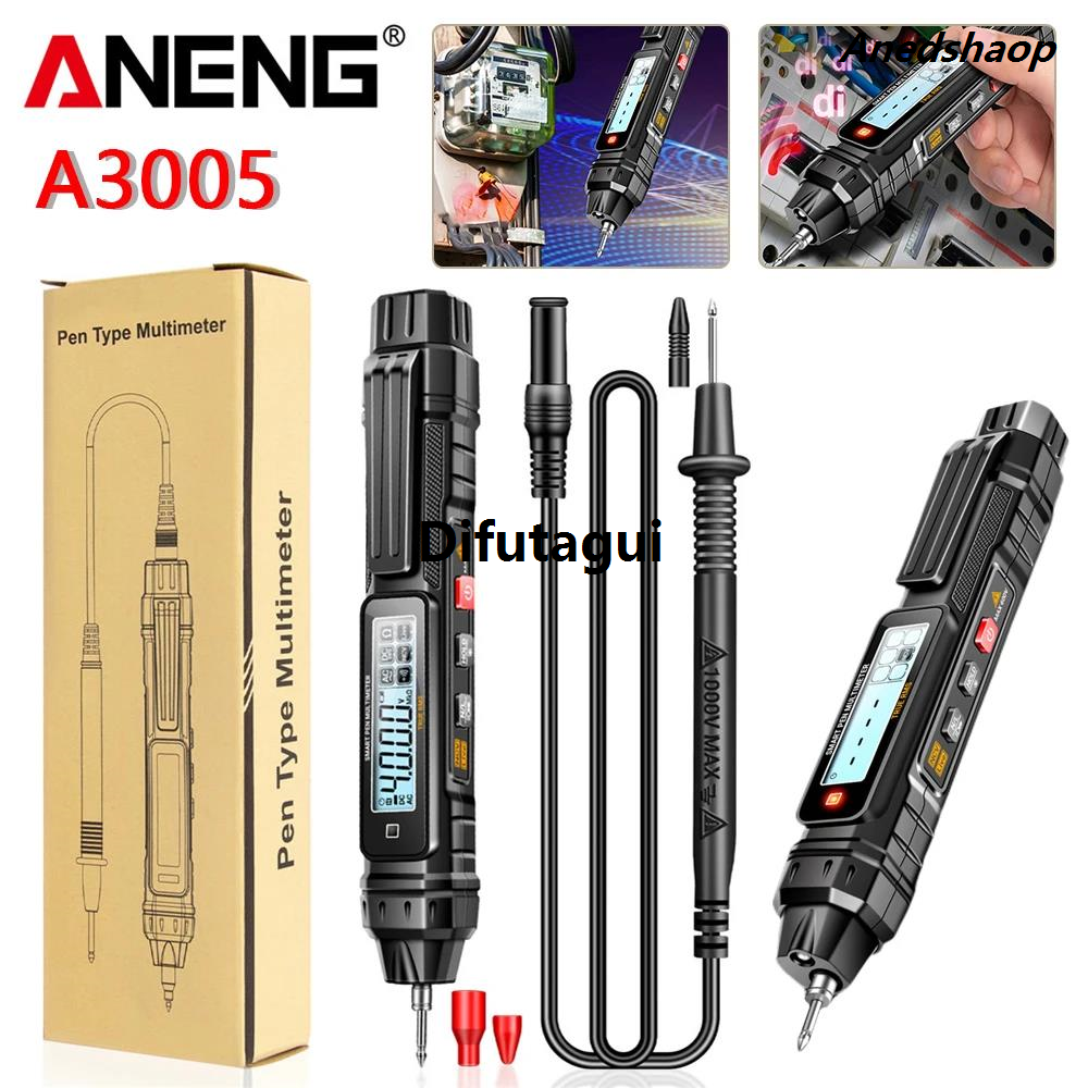 Difutagui ANENG A3005 Digital Multimeter Pen Type 4000 Counts Professional Original High Quality Meter Non-Contact Auto AC/DC Voltage Ohm Diode Tester Tool