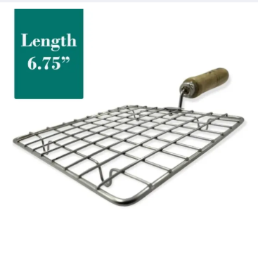 Square Stainless Steel Papad, Vegetable, Meat Roaster Grilling Pan