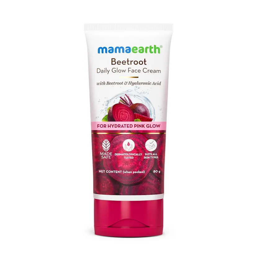 Mamaearth Beetroot Daily Glow Face Cream With Beetroot & Hyaluronic Acid - 80g