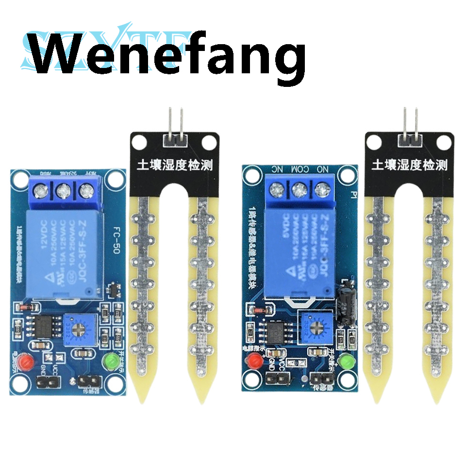 Wenefang Soil Moisture Sensor 5V 12V Relay Control Module Lower Luxury Than The Humidity Automatic Watering Start Switch