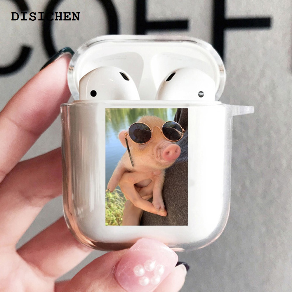 DISICHEN Hot Selling Cute Animal TPU Cover For Apple Airpods 2 1 3 Earphone Coque Soft Silicone Protector Fundas Airpods Pro Covers Clear Earpod Case