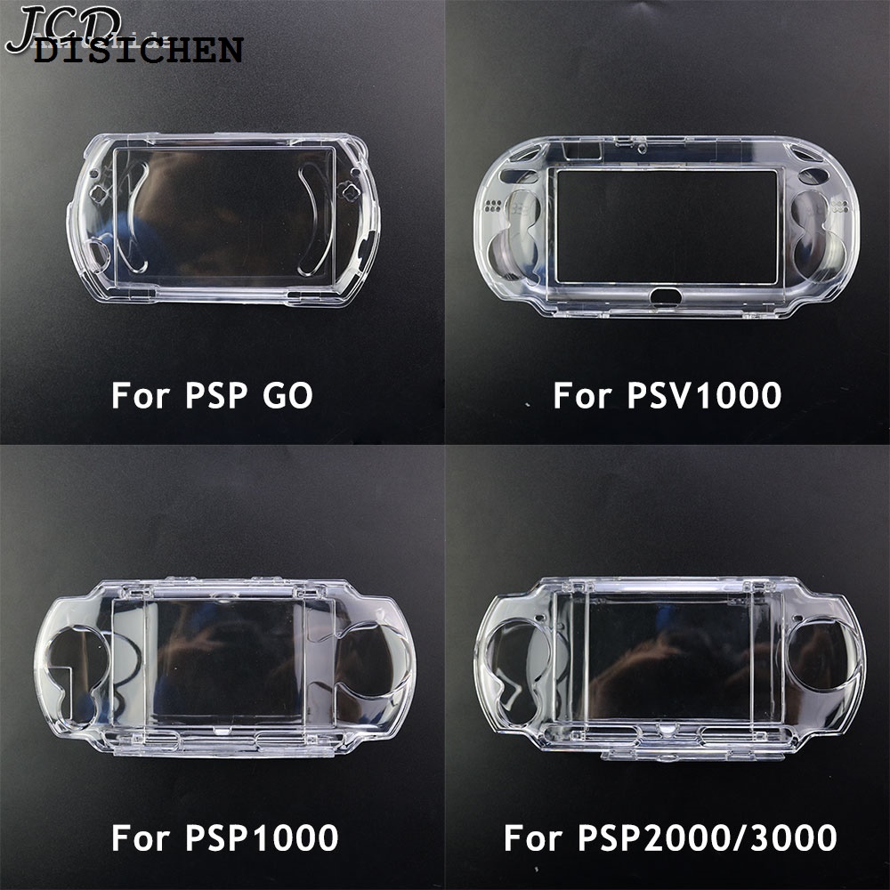 DISICHEN Sales promotion Anrushide JCD Clear Crystal Protective Case Hard Shell for PS Vita PSV 1000 2025 New 2000 PSP Go Transparent Protection Cover For PSP1000 2000 300