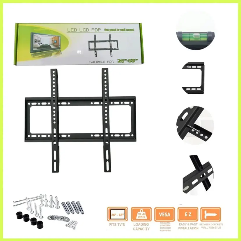 Flat Panel TV Wall Mount 26 Inch to 63 Inch