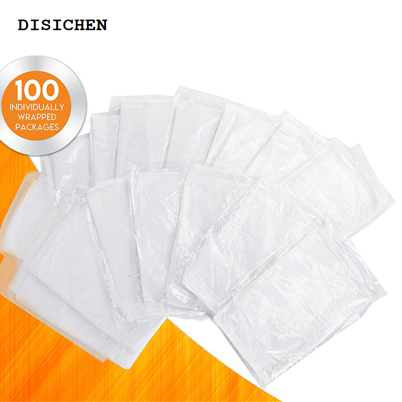 DISICHEN 【2025 Version】 100PCS Disposable Kitchen Aprons Plastic Waterproof Apron Individually Packing Gowns for Men Women Kitchen Protection Accessorie