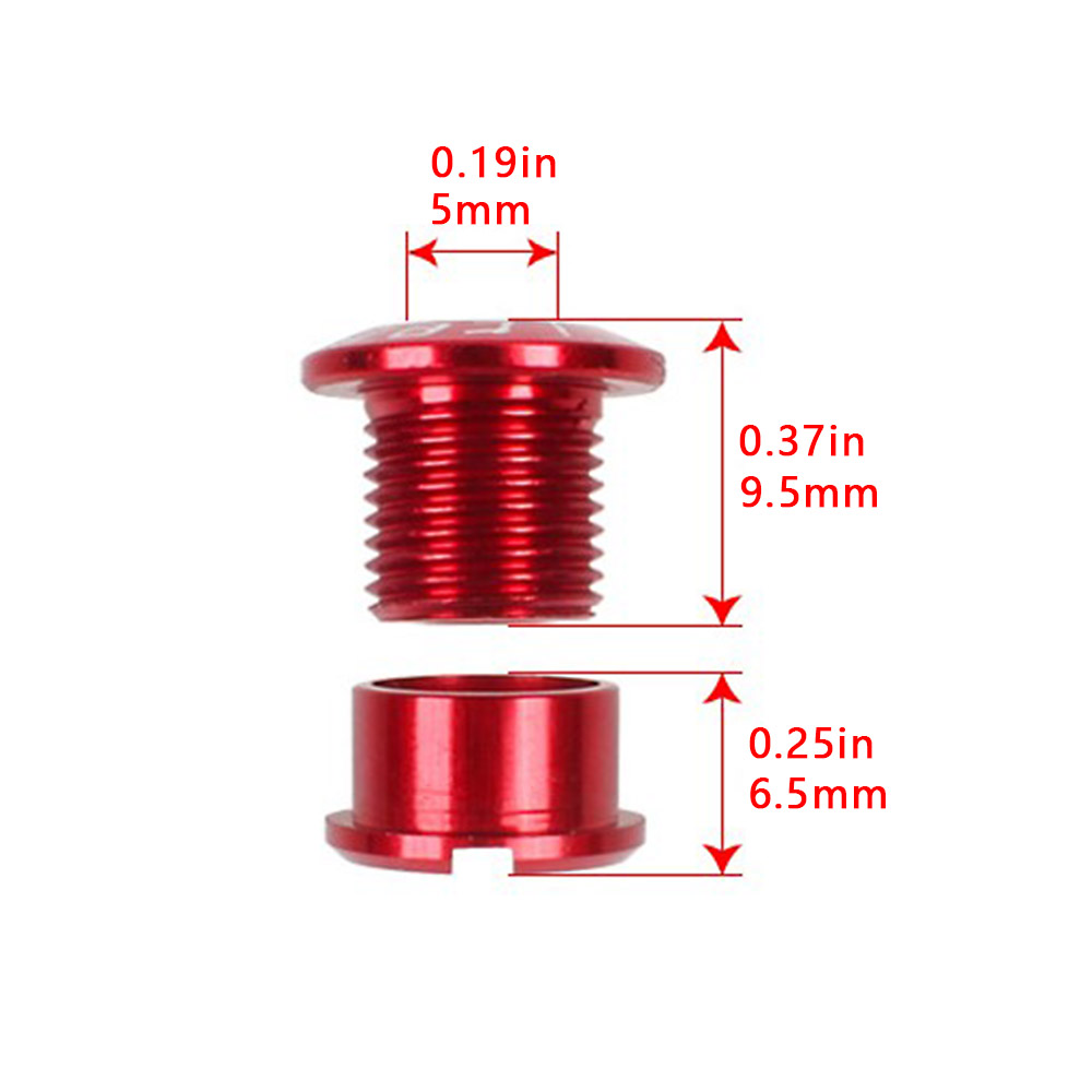 4Pcs 7075 Road Bike Accessories Alloy Chainwheel Screws Chainring Wheel Bolt Disc Screw Cycling Crankset Parts