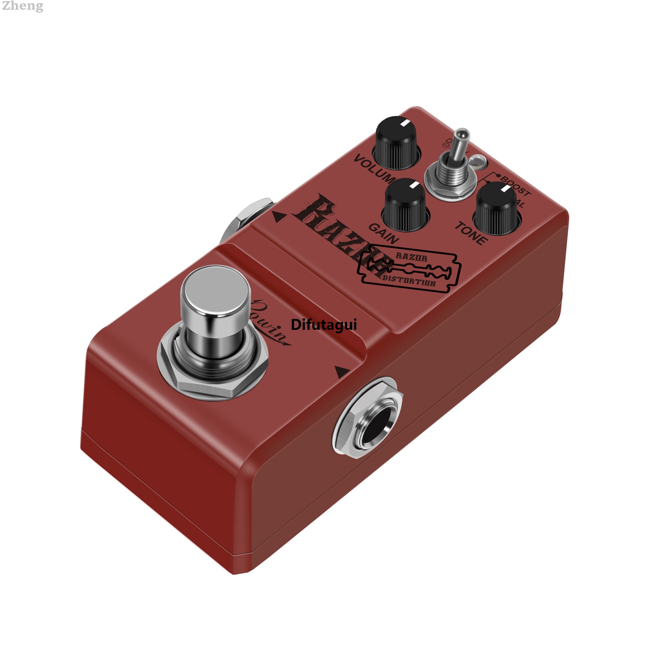 Difutagui Zheng Pedal EffectsGuitar Razor Pedals Bypass Mini Heavy Metal ROWINClassic Fifty percent discount High Quality Tone Pedals True Electric Guitar Effects Distortion